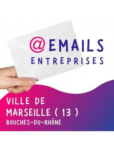 Fichier emails entreprises Marseille13 pour prospections BtoB.