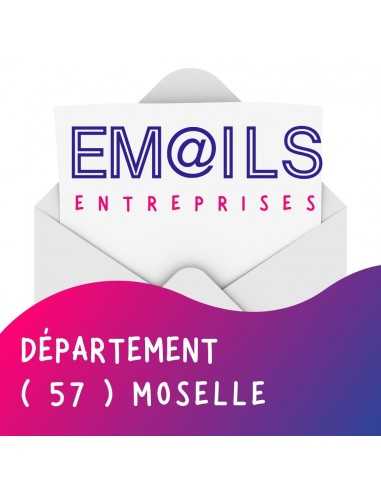 Fichier emails entreprisses 57 Moselle