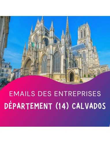 Emails Entreprises 14 Calvados pour campagnes emailing BtoB.