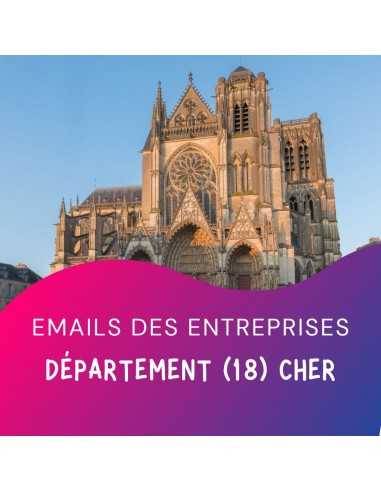 Fichier emails entreprises 18 Cher pour réussir vos prospections BtoB sur ce département.