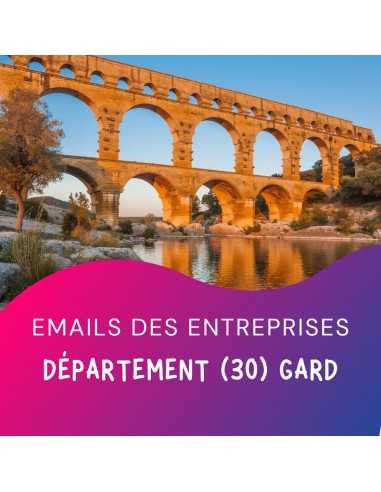 Trouver le fichier emails entreprises 30 Gard pour campagnes emailing BtoB.