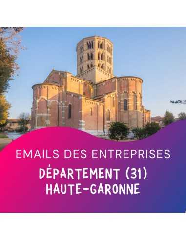 Fichier emails entreprises 31 Haute Garonne pour prospections BtoB