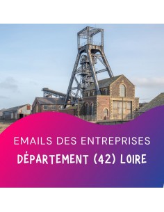 Achat fichier emails entreprises 42 Loire pour vos prospections emailing BtoB.
