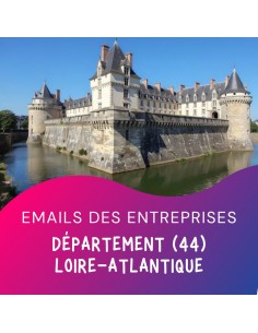 Acheter le fichier emails entreprises 44 Loire Atlantique pour vos prospections commerciales BtoB.